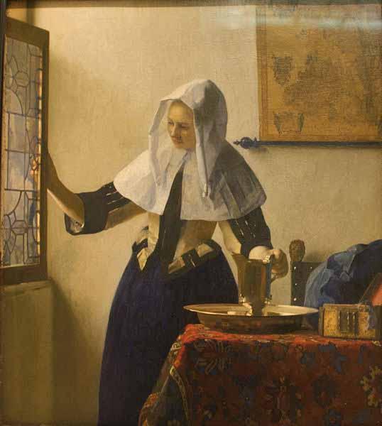 Johannes Vermeer Young Woman with a Water Pitcher oil painting picture